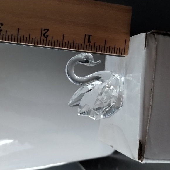 Crystal Small Swan 1.5" clear - Picture 9 of 10